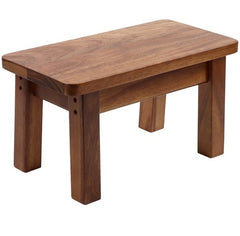 Rectangle Wooden Stool - Solid Acacia Wood