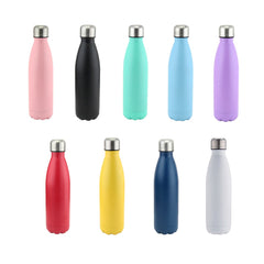 Coloured Bowling Pin Water Bottles - 500ML Insulated Double Walled