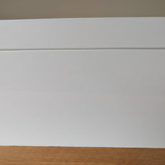 Stack of 3 Sizes White Painted Pine Wooden Boxes 30cm,27cm,22cm with paint defects