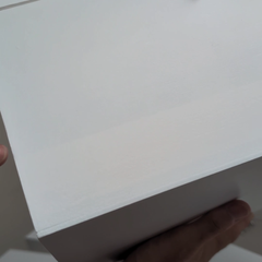 Stack of 3 Sizes White Painted Pine Wooden Boxes 30cm,27cm,22cm with paint defects