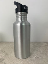 Silver or White Straw Spout Sports Bottle