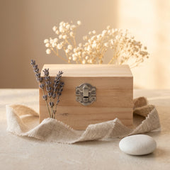Stack of 8 Pine wooden boxes 12cmx7x7cm