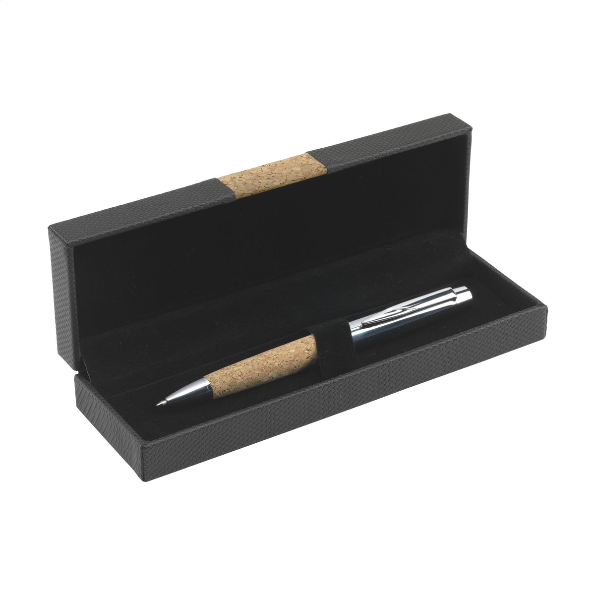 Metal Pen wih cork grip and Box