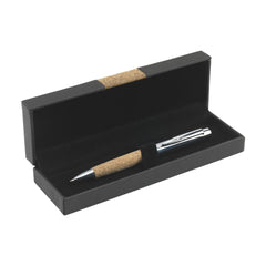 Metal Pen wih cork grip and Box