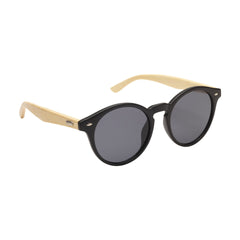 Rounded Bamboo Sunglasses