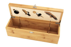 Bamboo Wine Box With Tools