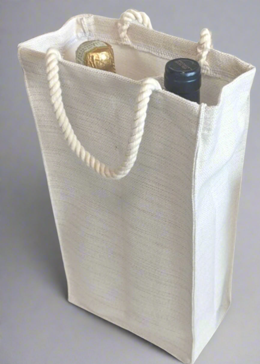 Linen Double Bottle Bag - Sublimation