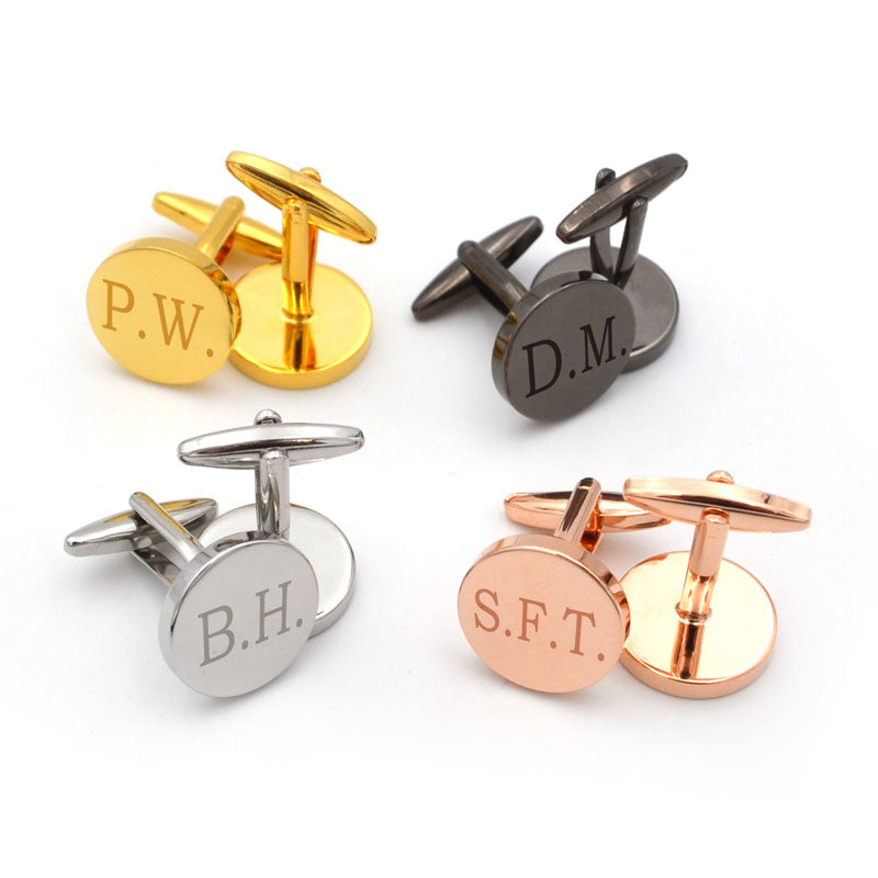 Metal Round Cufflinks