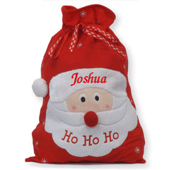 Ho Ho Ho Character 73cm x 50cm Santa Sack - Suitable for Embroidery & HTV