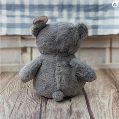 Grey Teddy Bear - Soft & Cuddly Plush -  30cm when sat
