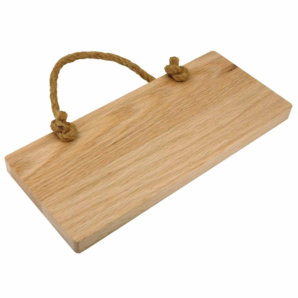 Oak Hanging Sign with Hessian Rope