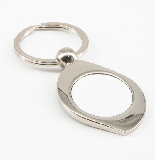 Teardrop Metal Photo Keyring - Sublimation