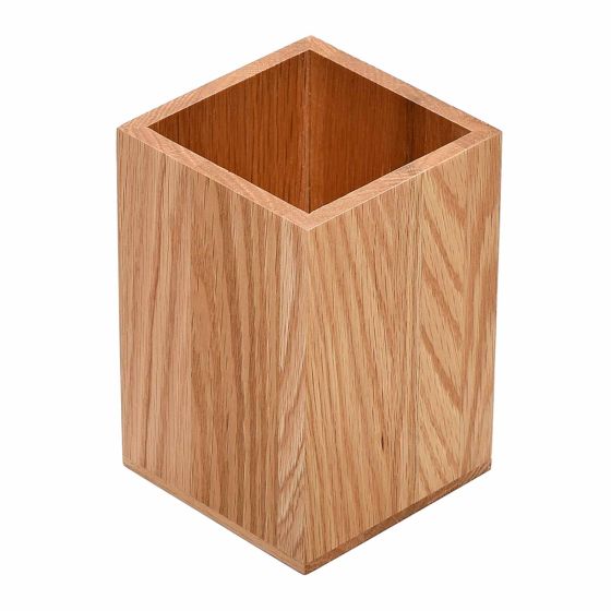 Wooden Pen Pencil Brushes Storage Pot